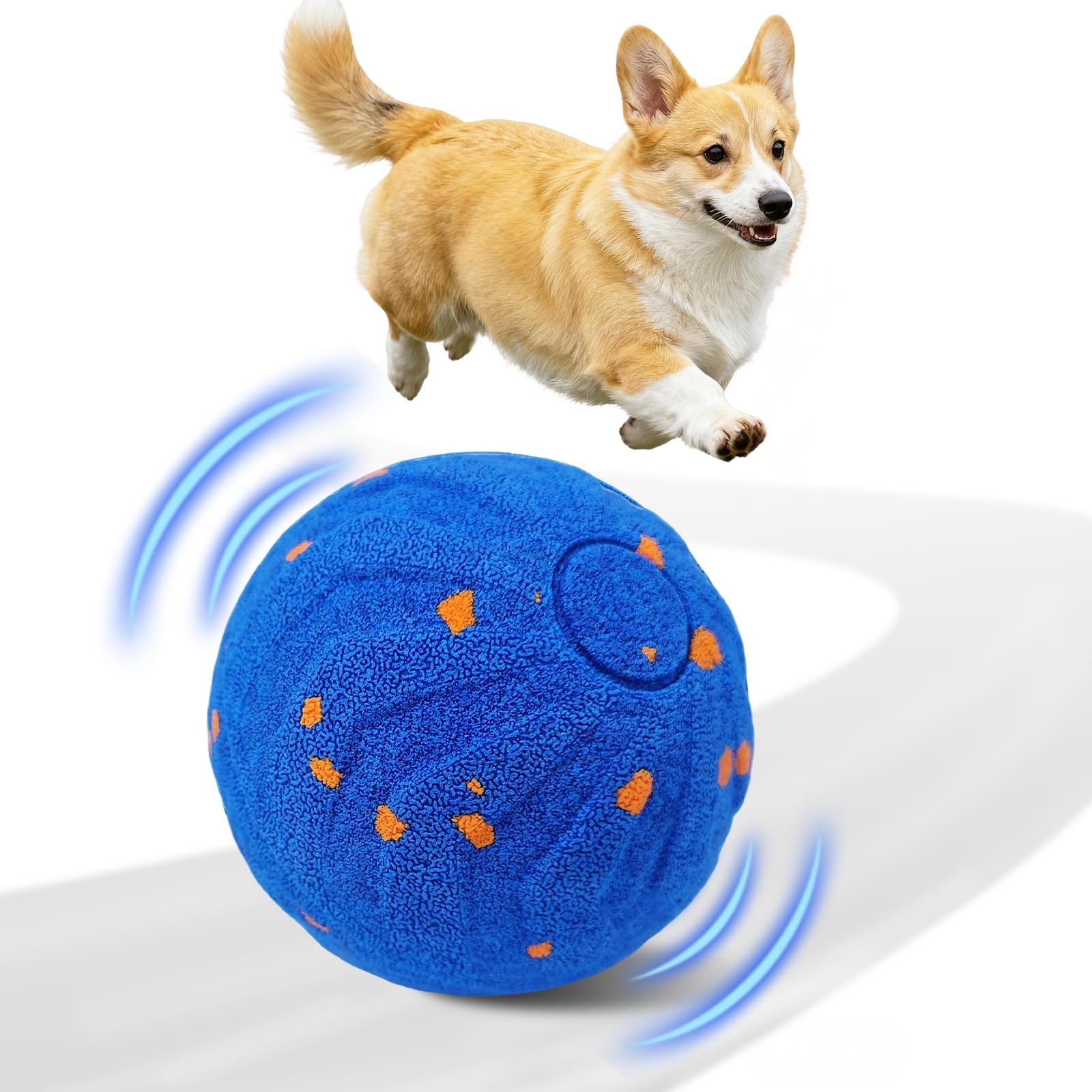 Automatic Moving Dog Ball - Palla interattiva per cani, giocattoli interattivi